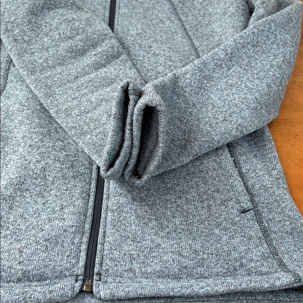 The North Face Women's Heather Gray Blue Full Zip Sweater Size Large - Picture 15 of 15